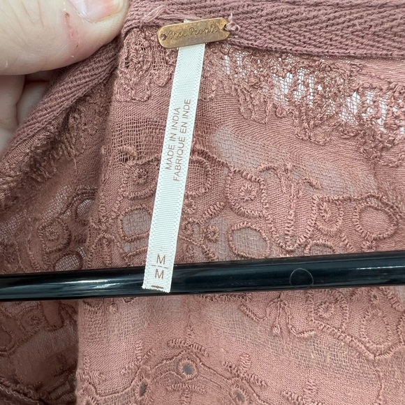 FREE PEOPLE PARISIAN NIGHTS TOP in Sayulita Rose Pink knit bell sleeve top - Picture 13 of 13